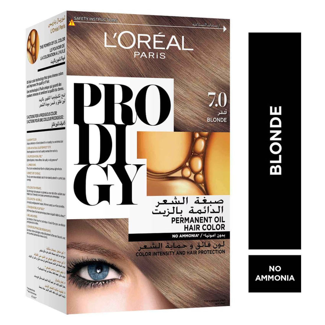 L&#39;Oreal Paris Prodigy Ammonia-Free Permanent Oil Hair Colour 7.0 Blonde