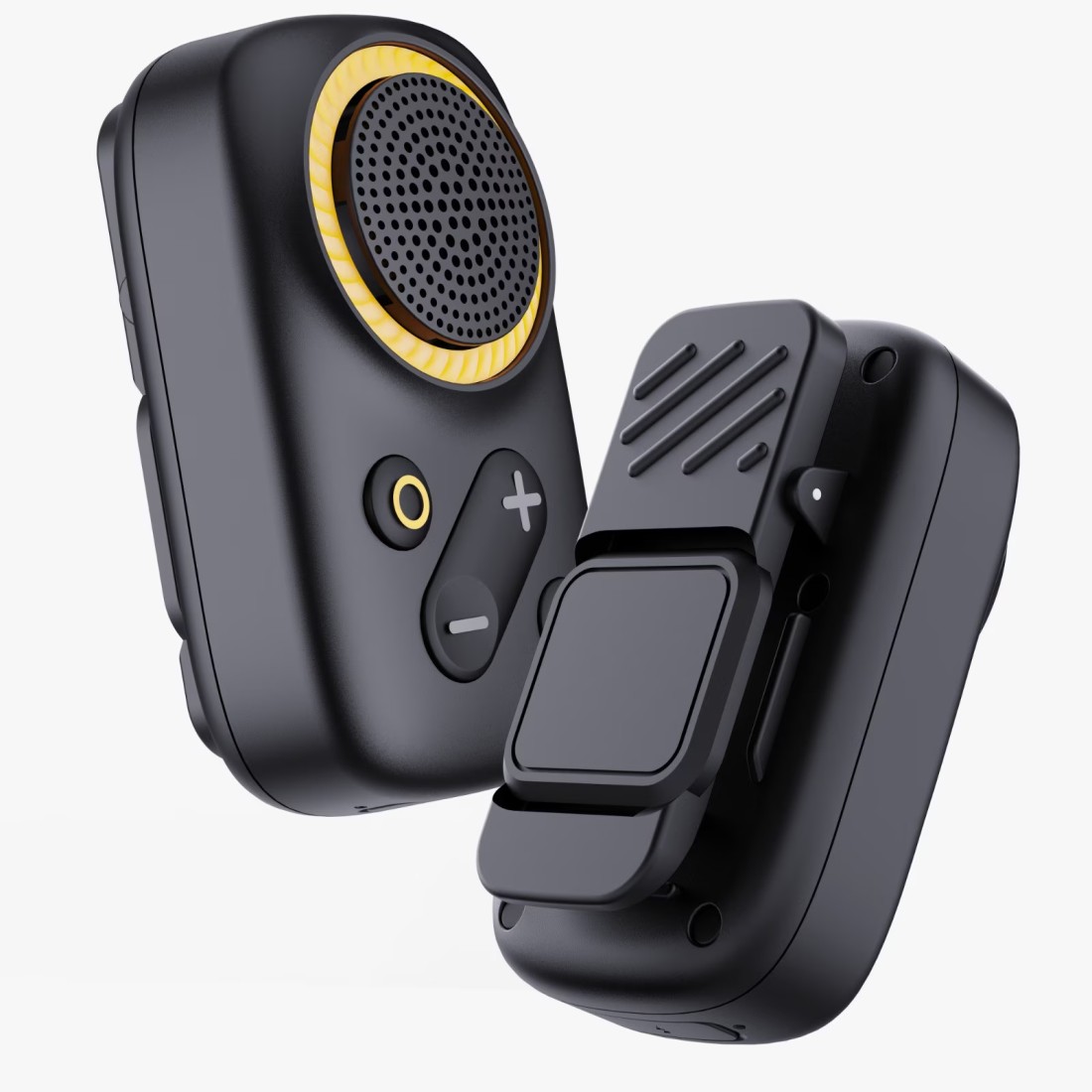 Green Lion Pulse Wearable BT Speaker, 600mAh Battery, 3W Power, Voice Assistant, Dual Magnet, IPX5 Waterproof, 32mm Speaker, 8H Playtime, Type-C Charging - Black
