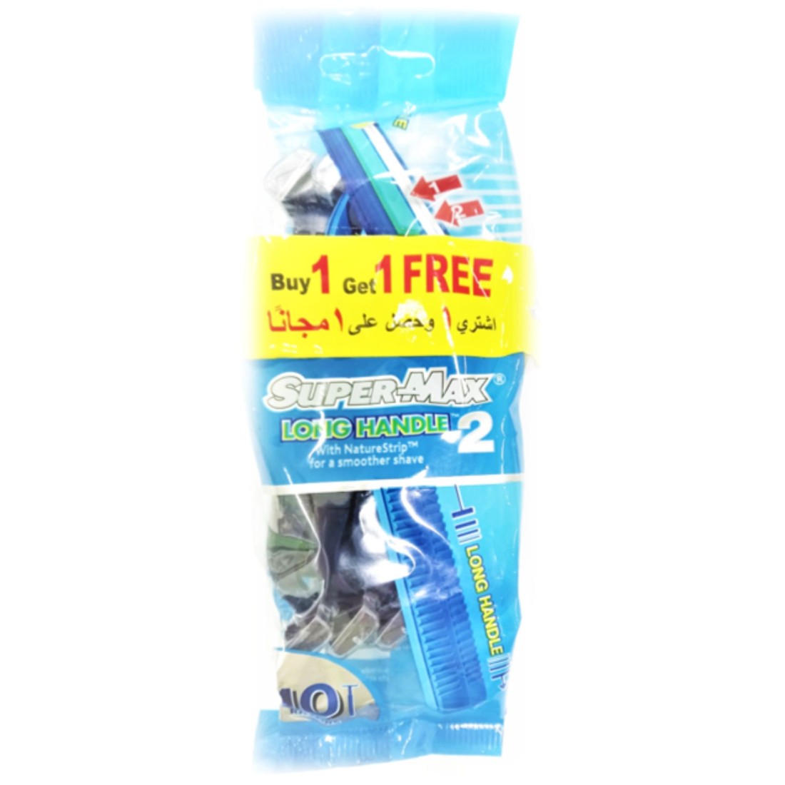 Super Max Twin Blade Short Handle Disposable Blue 20 Razors