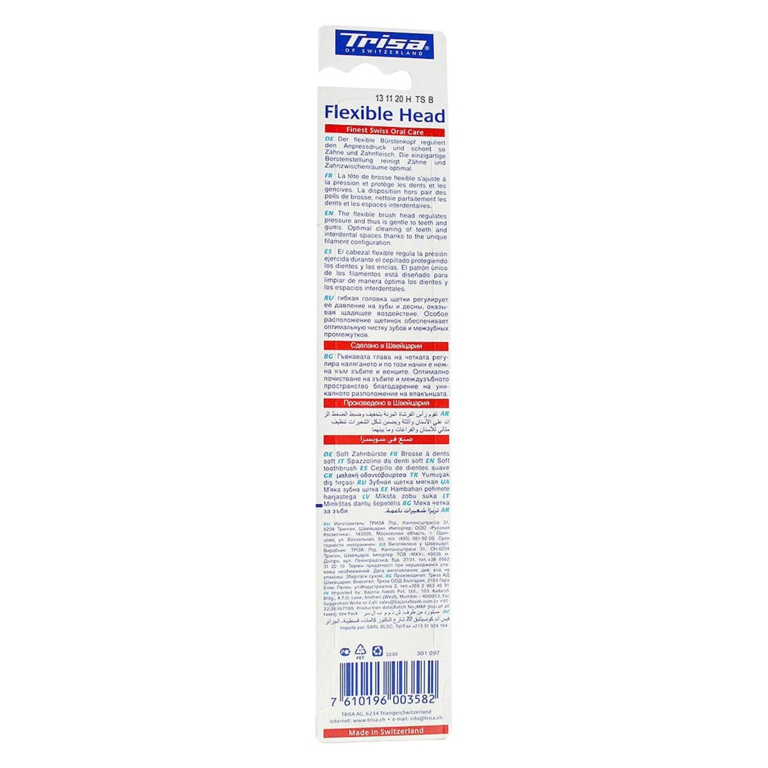 Trisa Flexible Head Soft Toothbrush Blue