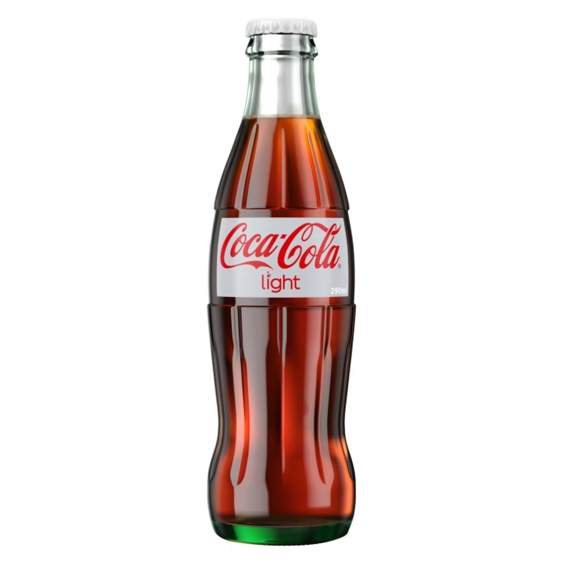 Coca-Cola Light Carbonated Soft Drink Glass Bottle 290ml
