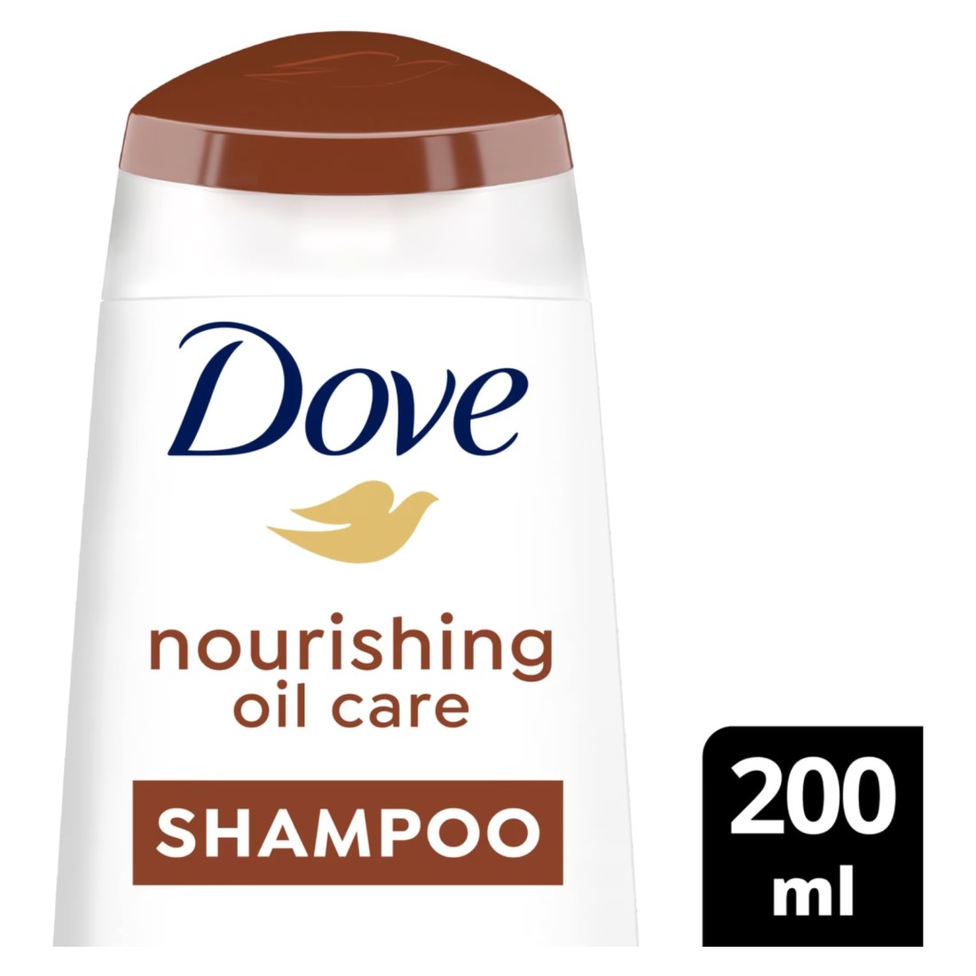 Dove Shampoo for Frizzy and Dry Hair Nourishing Oil Care Nourishing Care for up to 100% Smoother Hair 200ml