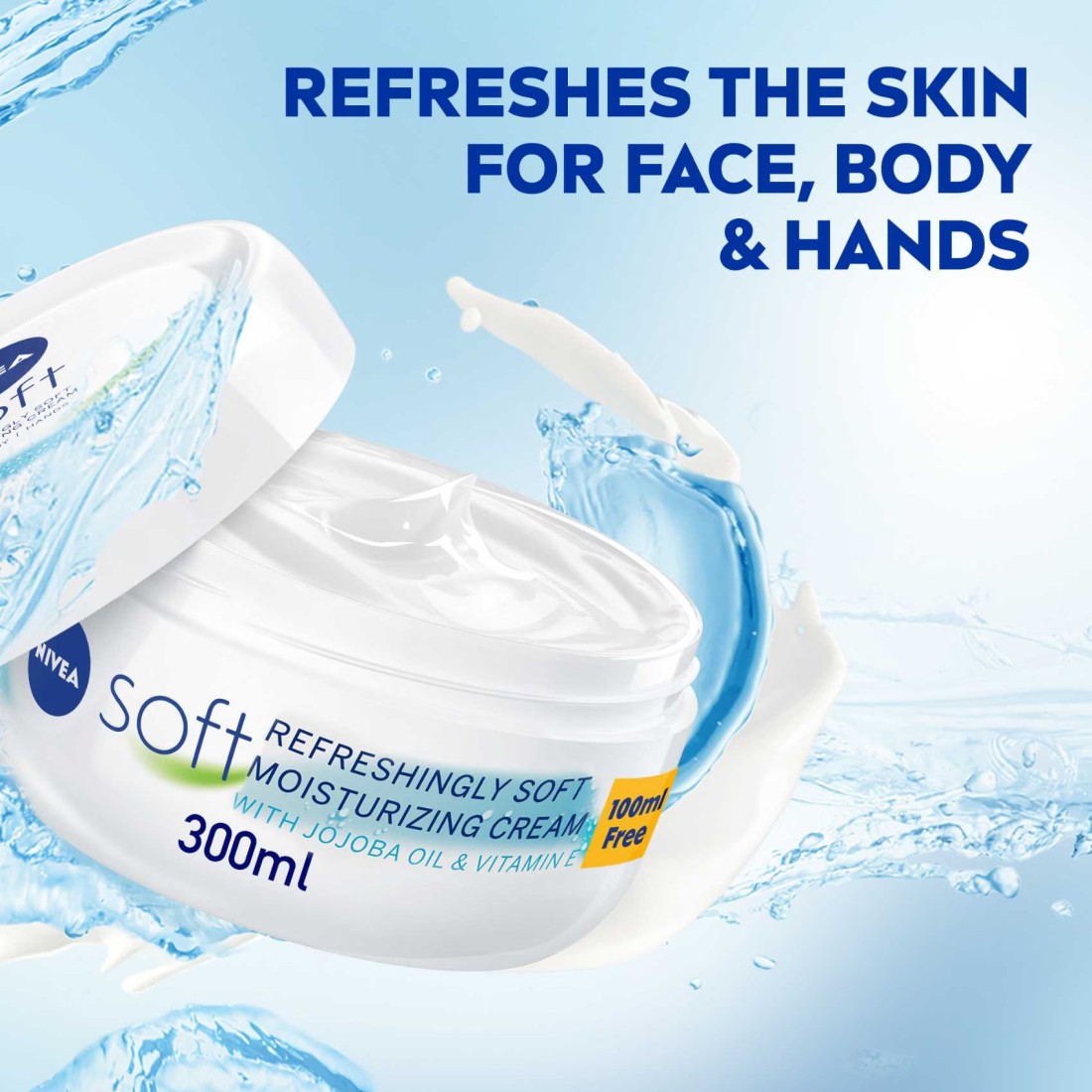 NIVEA Moisturising Cream Soft Refreshing Jar 300ml