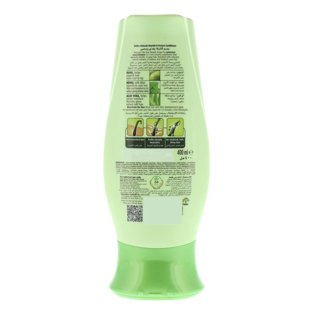 Dabur Vatika Naturals Nourish And Protect Conditioner Enriched With Olive And Henna 400ml