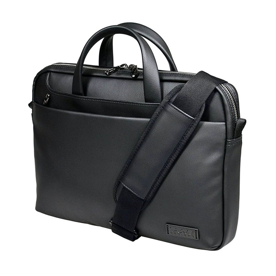 Port Designs Zurich Leather 14-15 Inches Laptop Bag Black