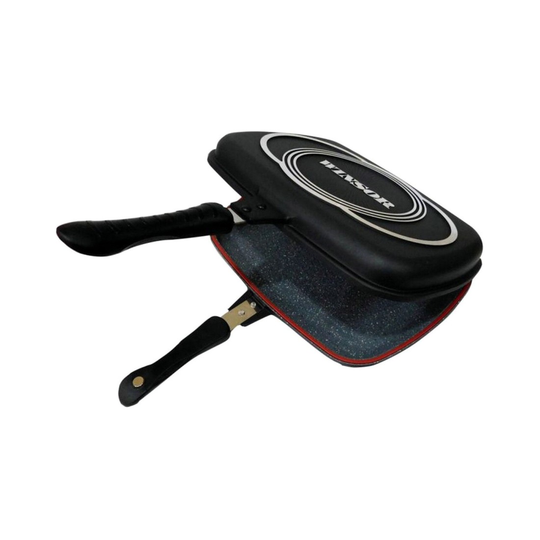 Winsor Cast Aluminium Non-Stick Double Fry Pan WR6021 Black 32cm
