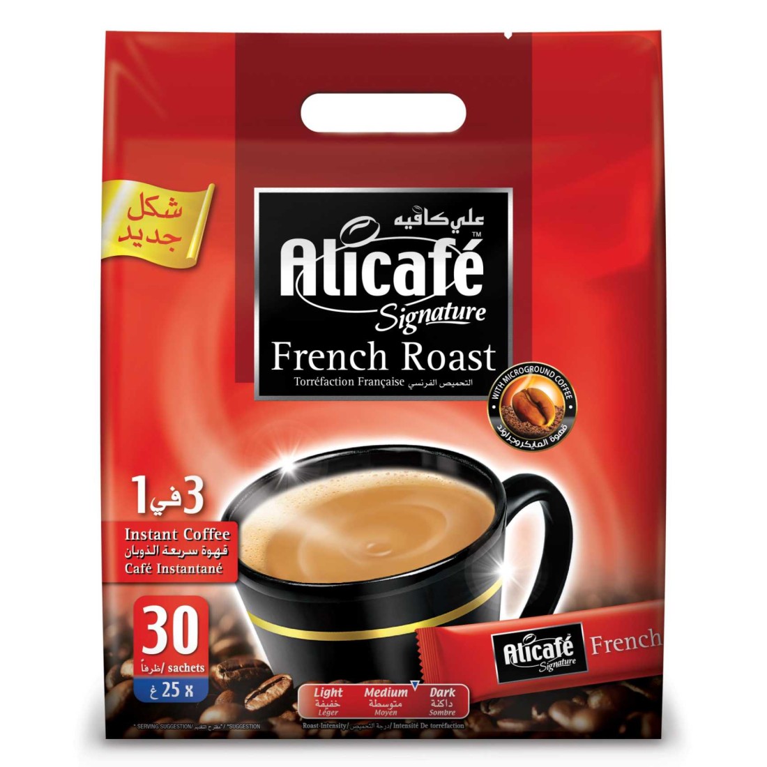 Alicafe Signature French Roast Instant Coffee Sachet 30 Sachets, 25g