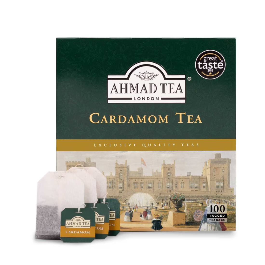 Ahmad Tea Cardamom Tea Tagged Tea Bags 100 Tea Bags
