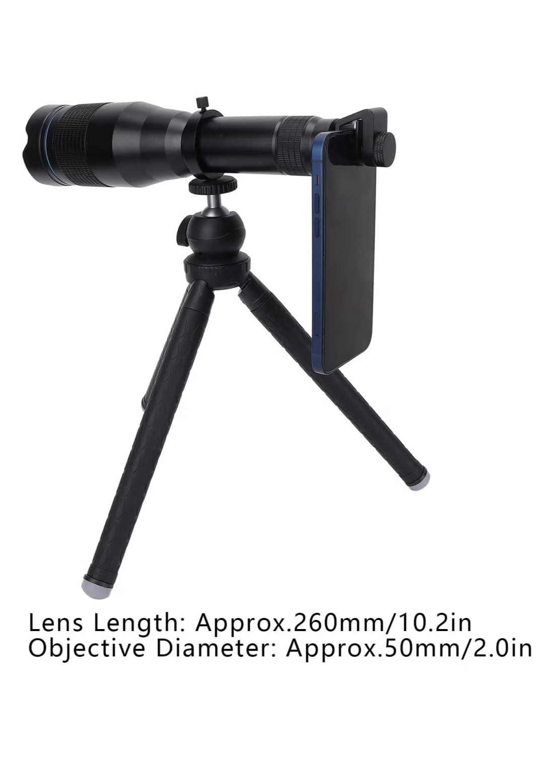 Phone Lens Grande Pris Multi Coating Anti Slip Effective Telephoto Lens Waterproof 60X Transmittance With Tripod For Mobile Phone