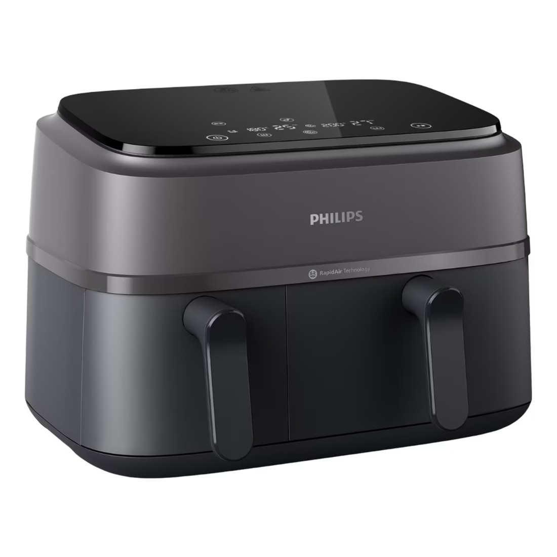 Philips 3000 Series Dual Basket Airfryer NA350/00 Black 9L