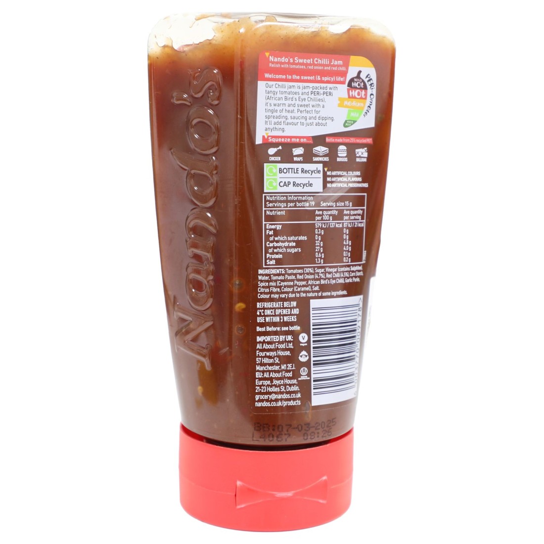 Nando&#39;s Medium Sweet Chilli Jam, 285g