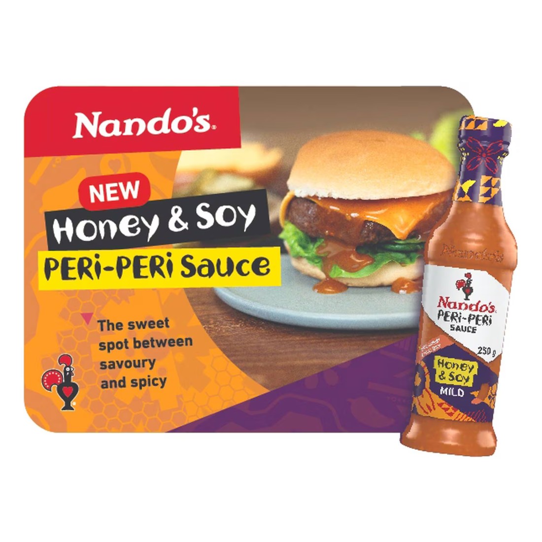 Nando&#39;s Mild Honey and Soy Peri-Peri Sauce, 250g
