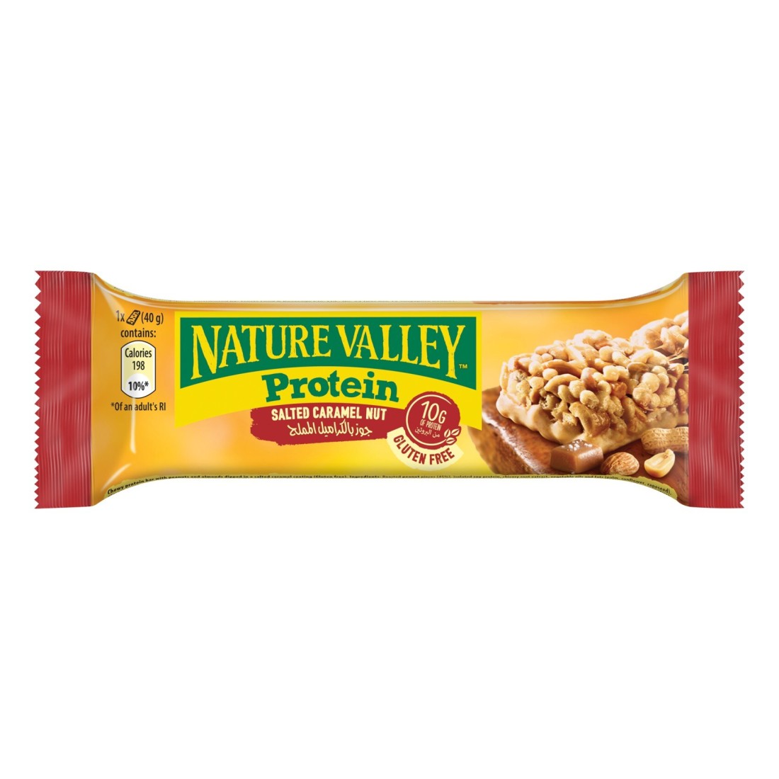 Nature Valley Protein Salted Caramel Nut Bar, 40g Pack of 12
