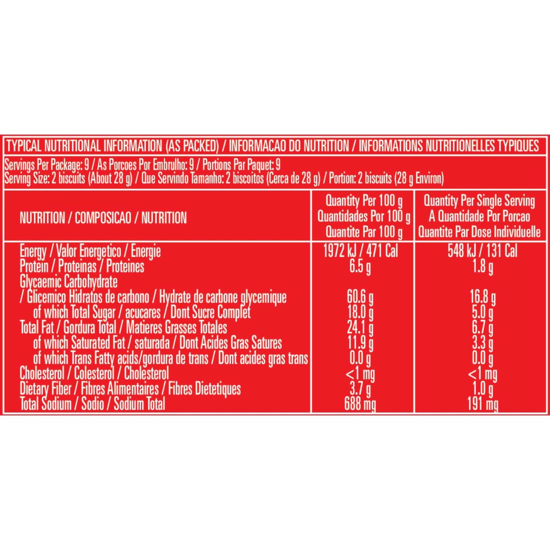 Tiffany Active Digestive Biscuits, 400g Pack of 2