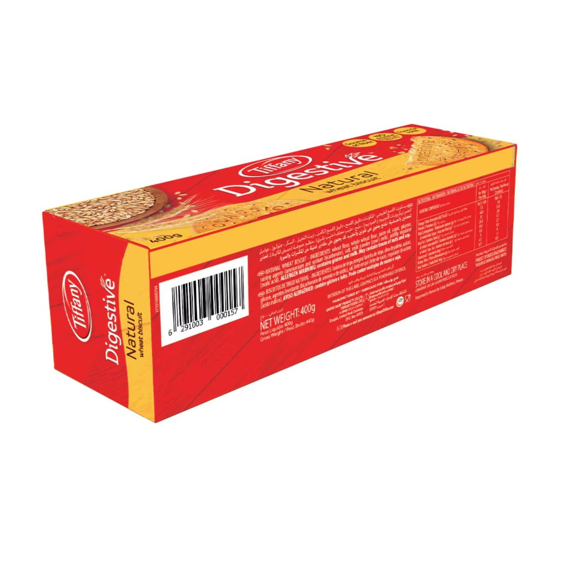 Tiffany Digestive Natural Wheat Biscuits, 400g