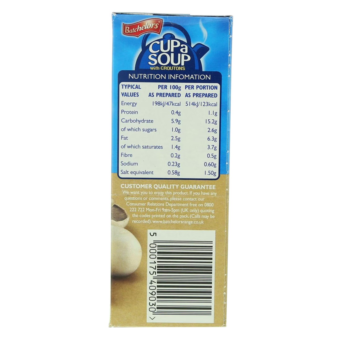 Batchelors Cream Of Mushroom Cup A Soup With Croutons 99g