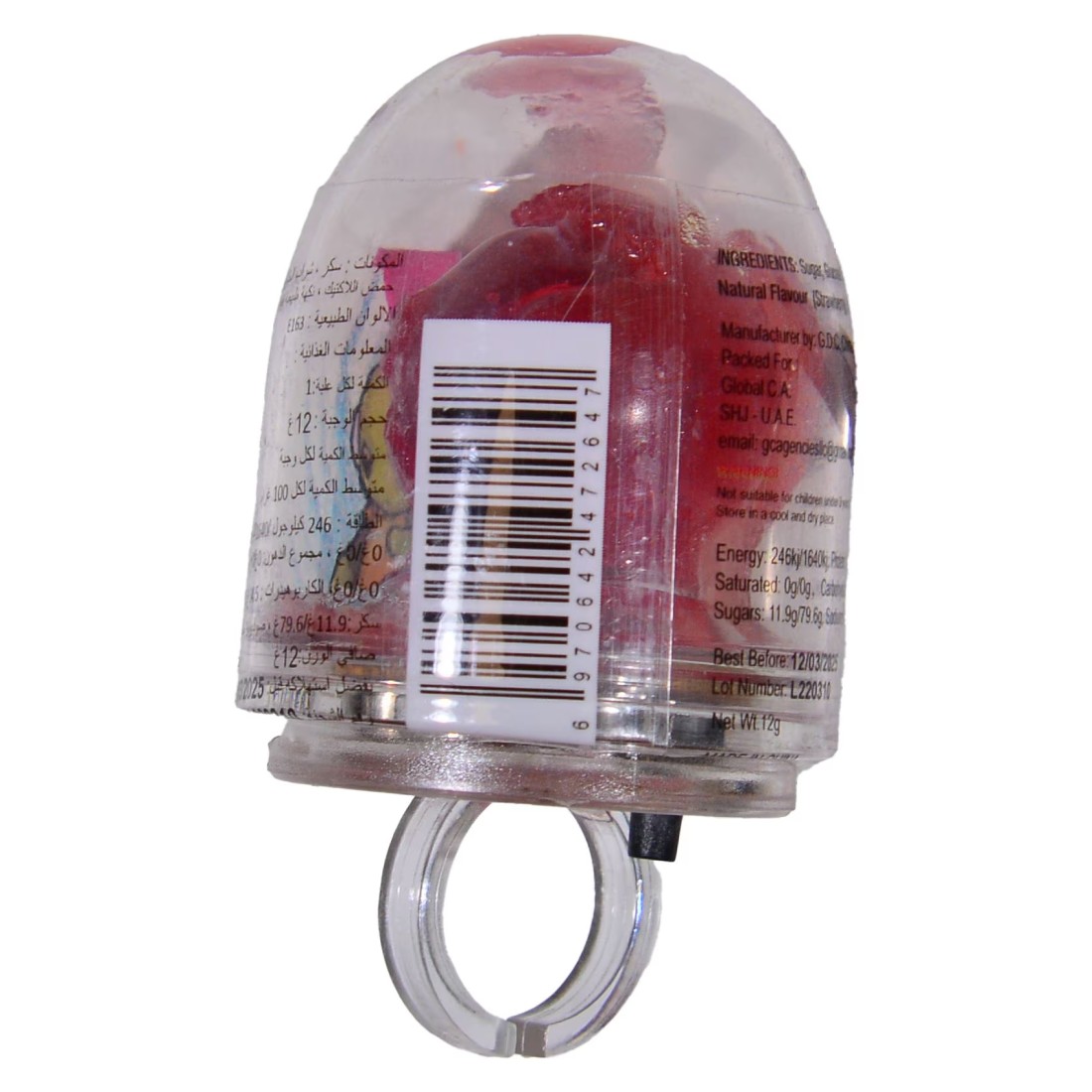 Alien Pop Candy Strawberry 12g