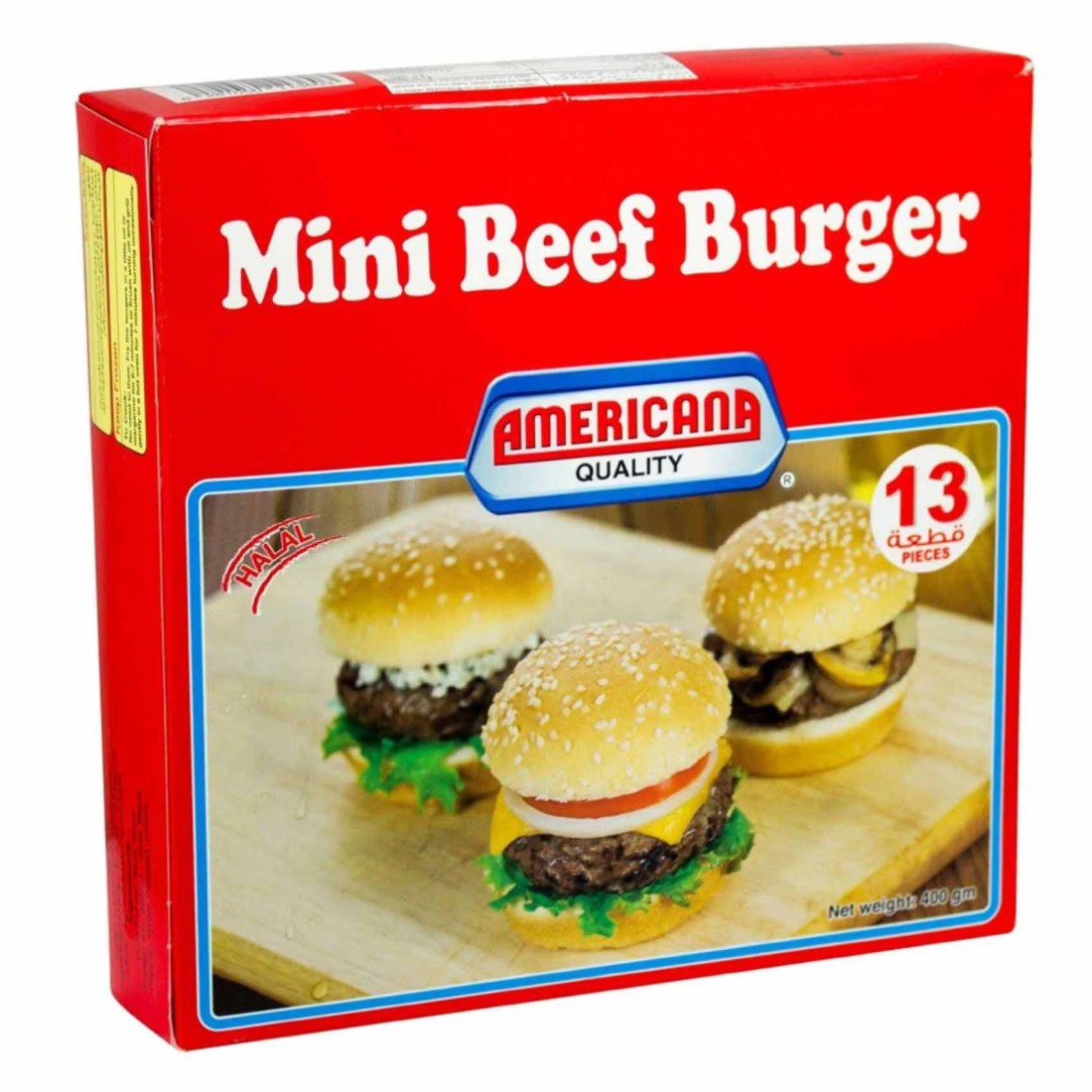 Americana Beef Burger Mini Slider 400g
