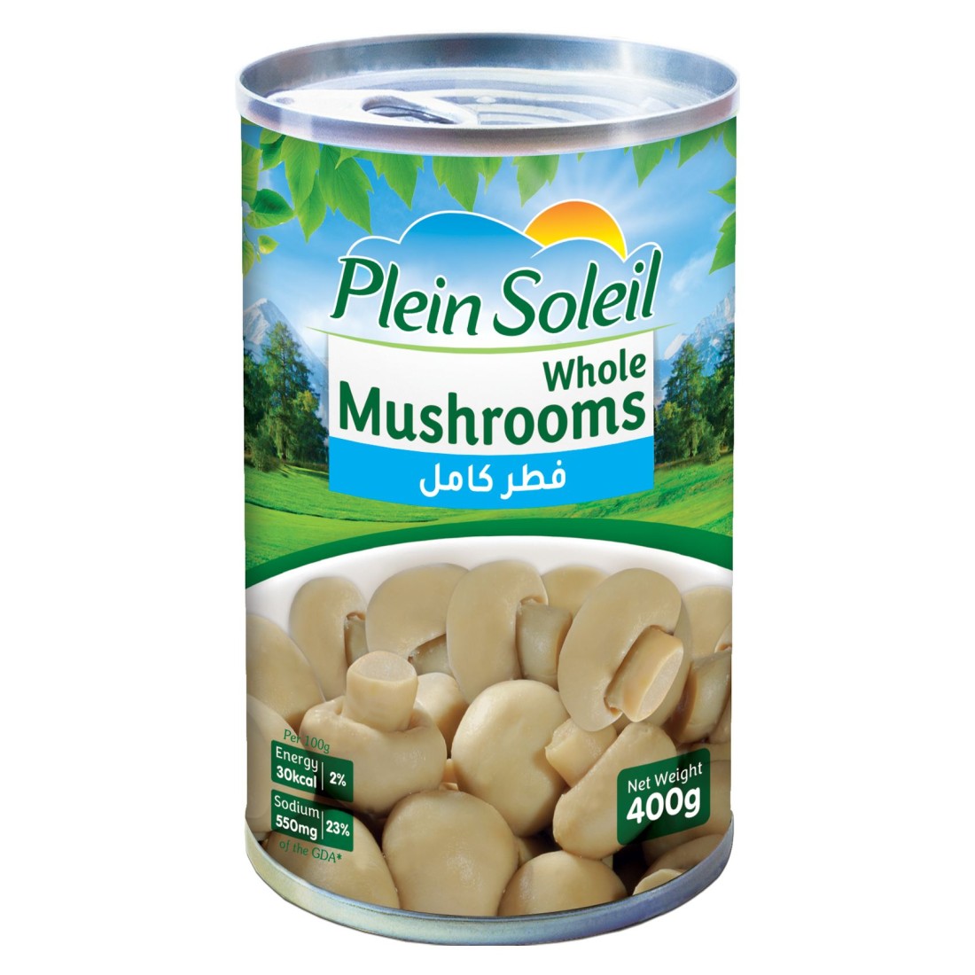 Plein Soleil Whole Mushrooms 400g