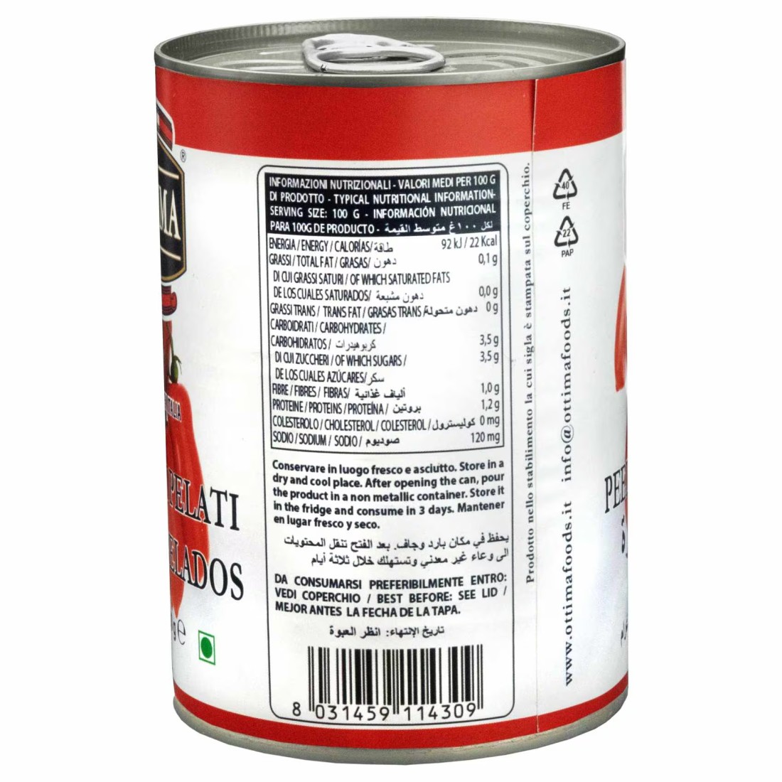 Ottima Peeled Tomato, 400g