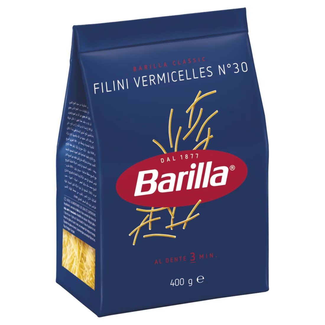 Barilla Number 30 Vermicelli Cello Pack 400g