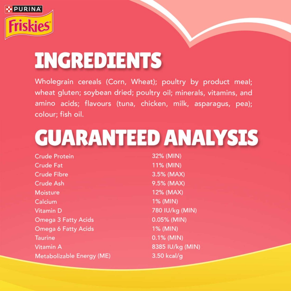 Purina Friskies Kitten Food Discoveries Flavours of Tuna, Chicken,Milk, Vegetables and Whole Grains Cat Food, 400g