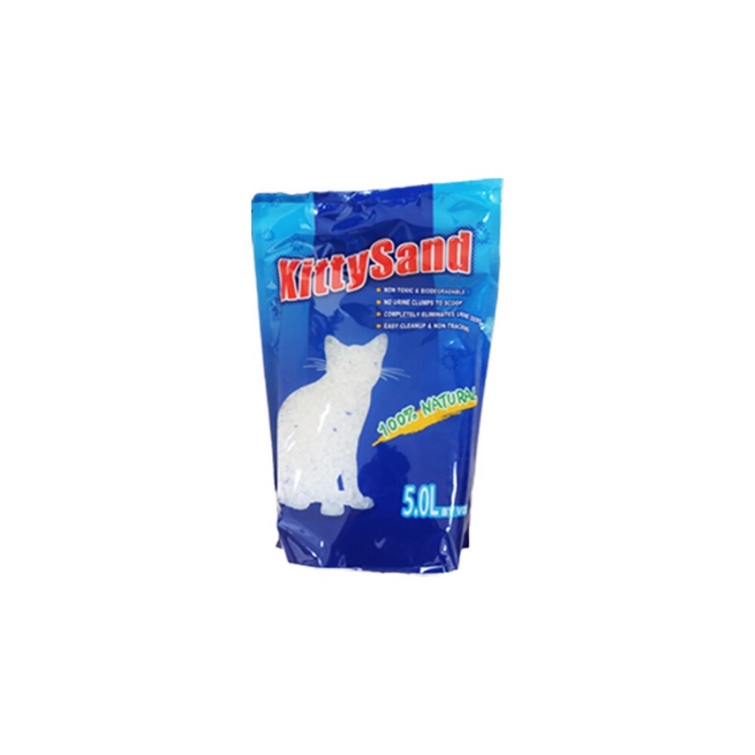 Bag of 3 - KittySand 100% Natural Silica Crystal Premium Quality Cat Litter 5L