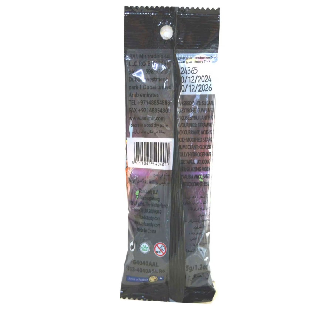 Zed Candy Gum Powder Sour Bubble Gum, 35g