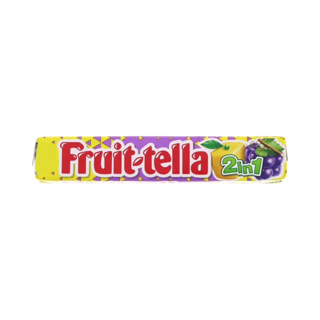 Fruit-tella Juicy Chewy Candy Sweet Lemon Grape Flavour 32.4g Pack of 20