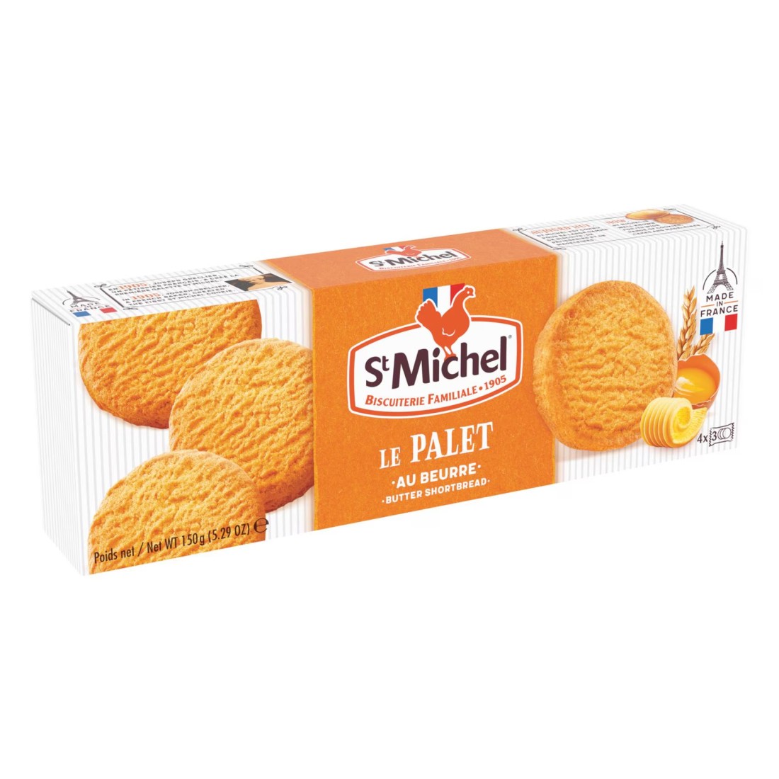 St Michel Le Palet Butter Shortbreads, 150g