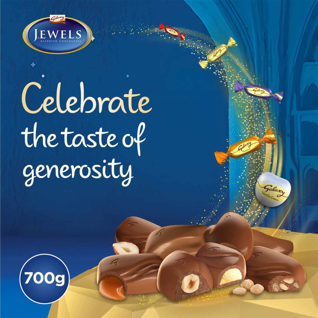 Galaxy Jewels Assortment Chocolate Tin 700g
