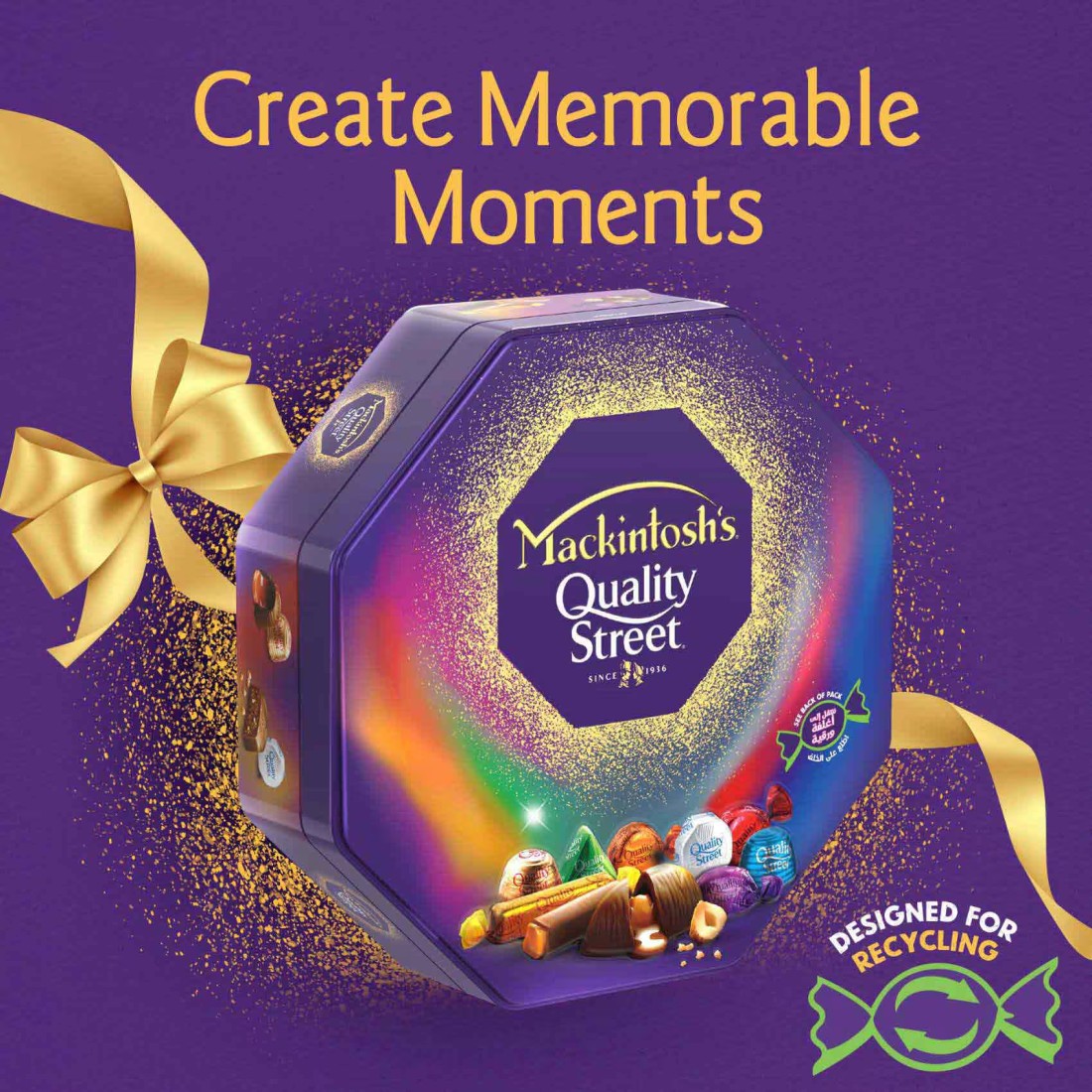 Mackintosh&#39;s Quality Street Chocolate Tin, 375g