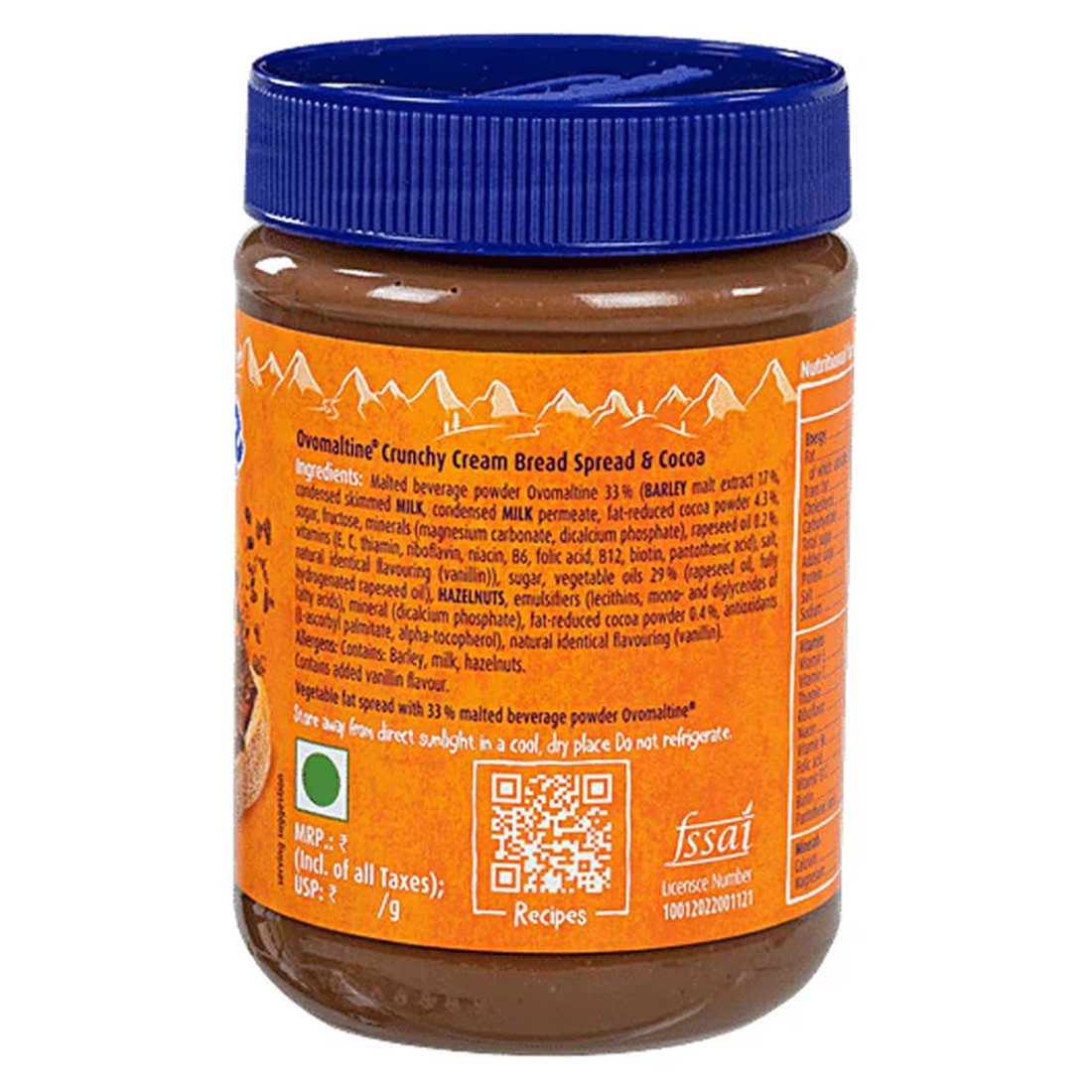Ovomaltine Swiss Chocolate Spread with Malty Crunchy Pieces &amp; Cocoa Palm Oil Free 680g