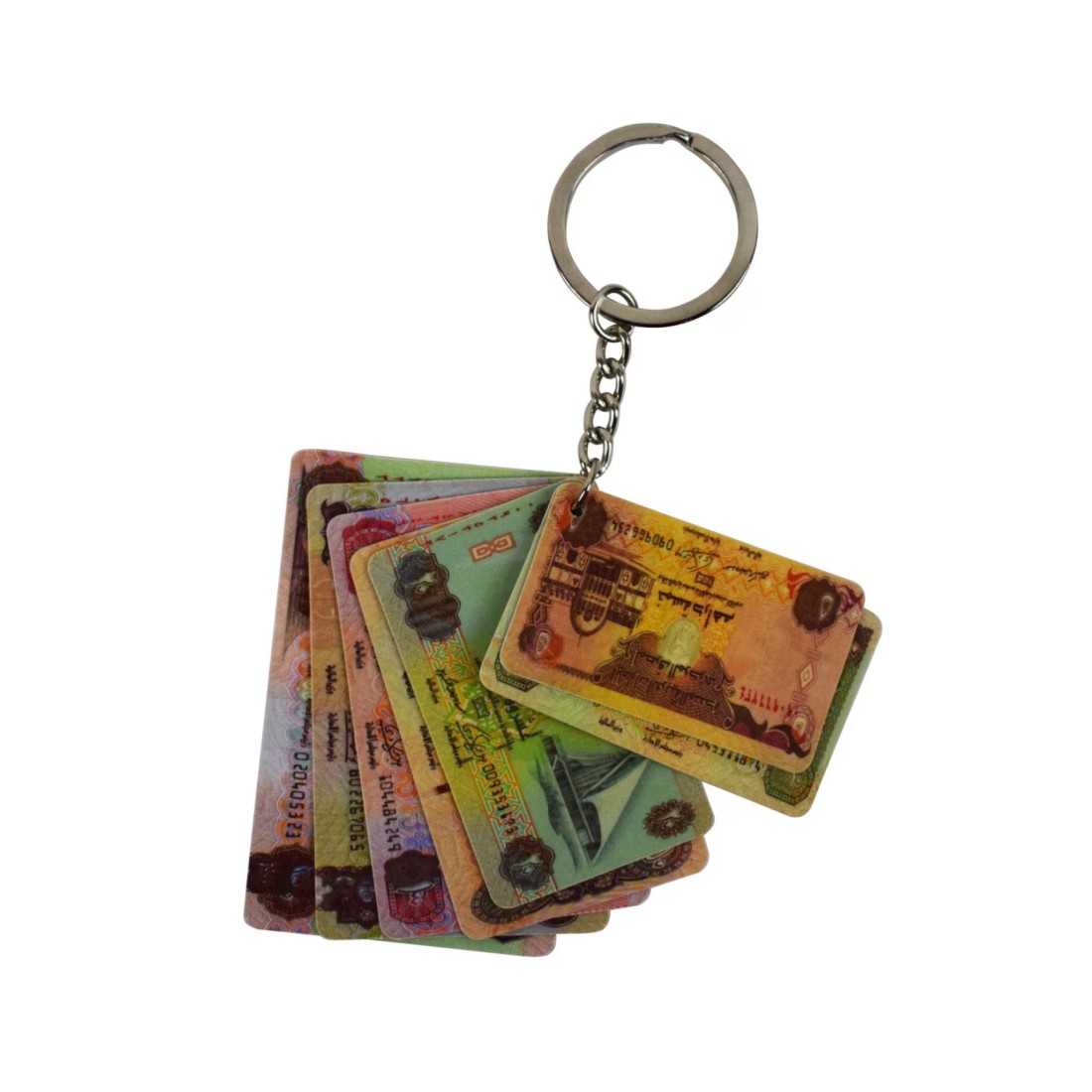 Winds Trading Ahlan UAE Currency Themed Keychain Multicolour