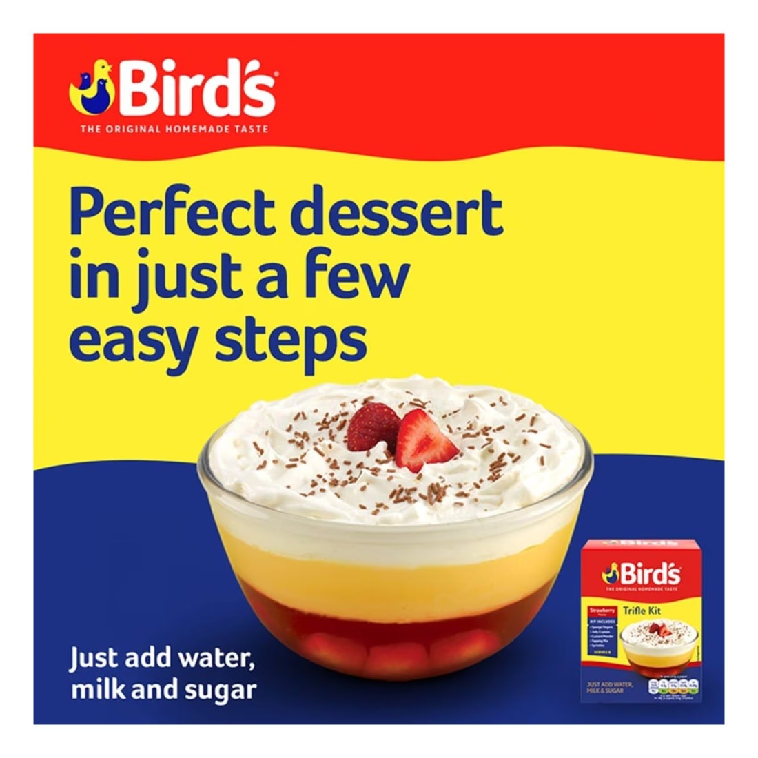 Bird&#39;s Strawberry Trifle Kit 141g