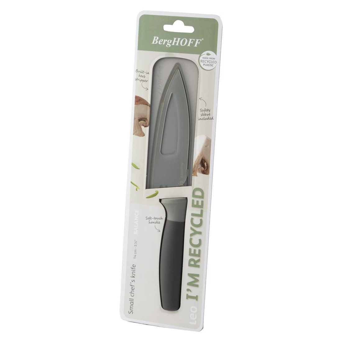 Berghoff Leo Balance Small Chef&#39;s Knife With Herb Stripper 14cm