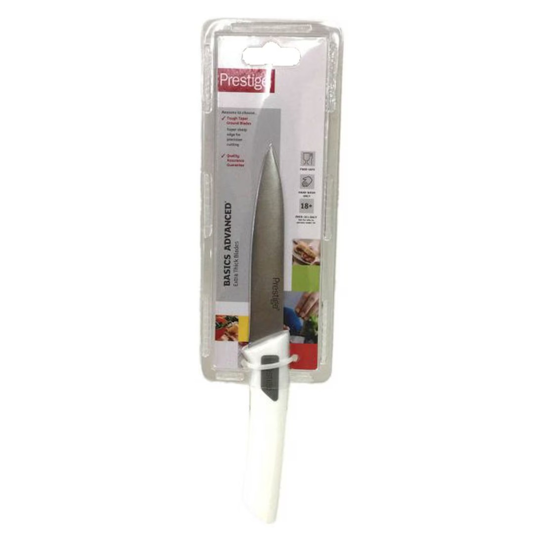 Prestige Basics Advanced Steak Knife 11cm Silver And White