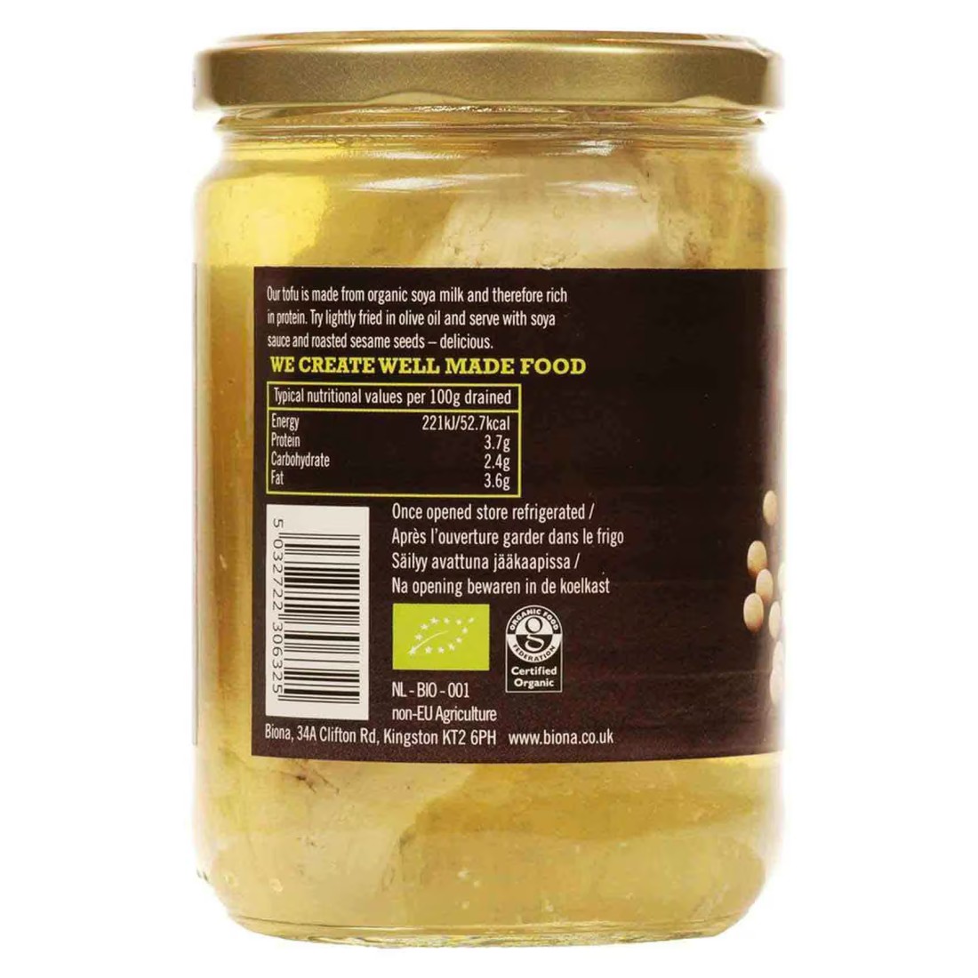 Biona Organic Natural Tofu 500g