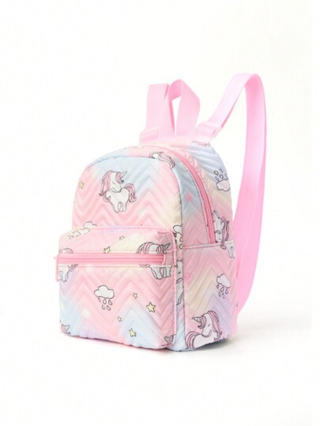 Girls Rainbow Quilted Design Novelty Bag