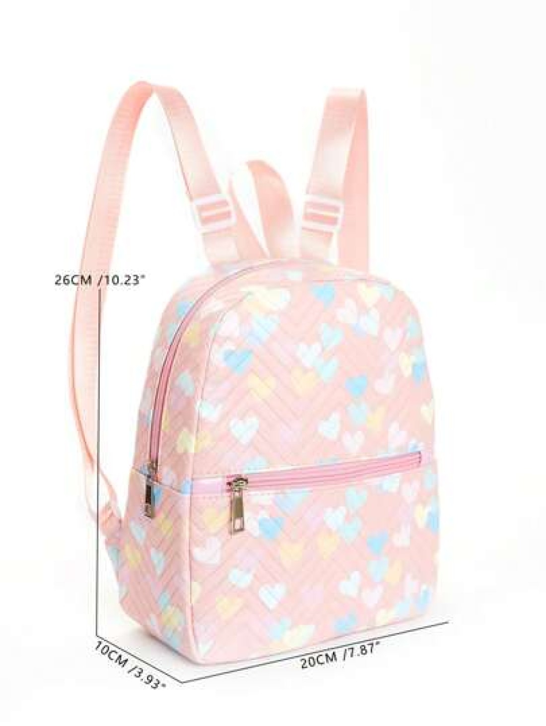 1pc Girls Quilted Cute Campus Style Backpack Casual Street Style Backpack Suitable For School Student Backpack Outdoor Hiking Vacation Daily Commuting Holiday Gift