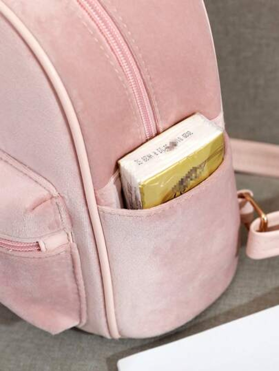 1pc Cute Fashionable Mini Plush Bow Backpack For Kids Girls Versatile Small Travel Shoulder Bag Suitable For Teens