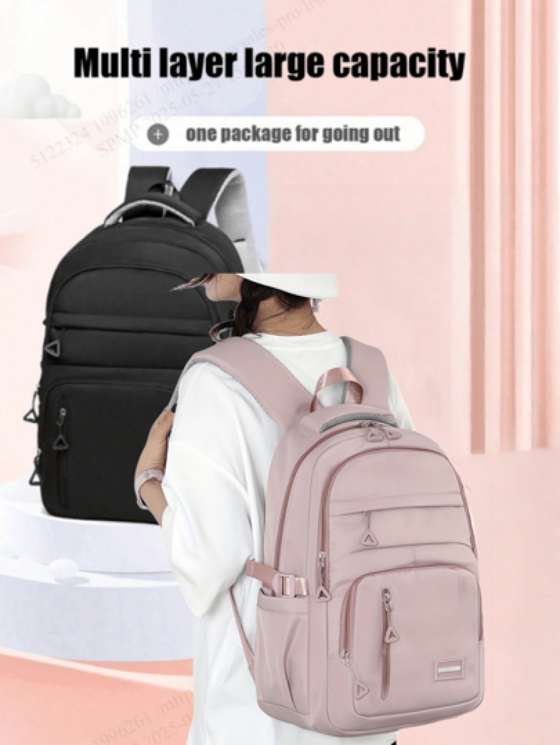 Fashionable Minimalist Comfortable Multi Function Large Capacity Travel Backpack Suitable For Various Occasions Like Back To School Graduation