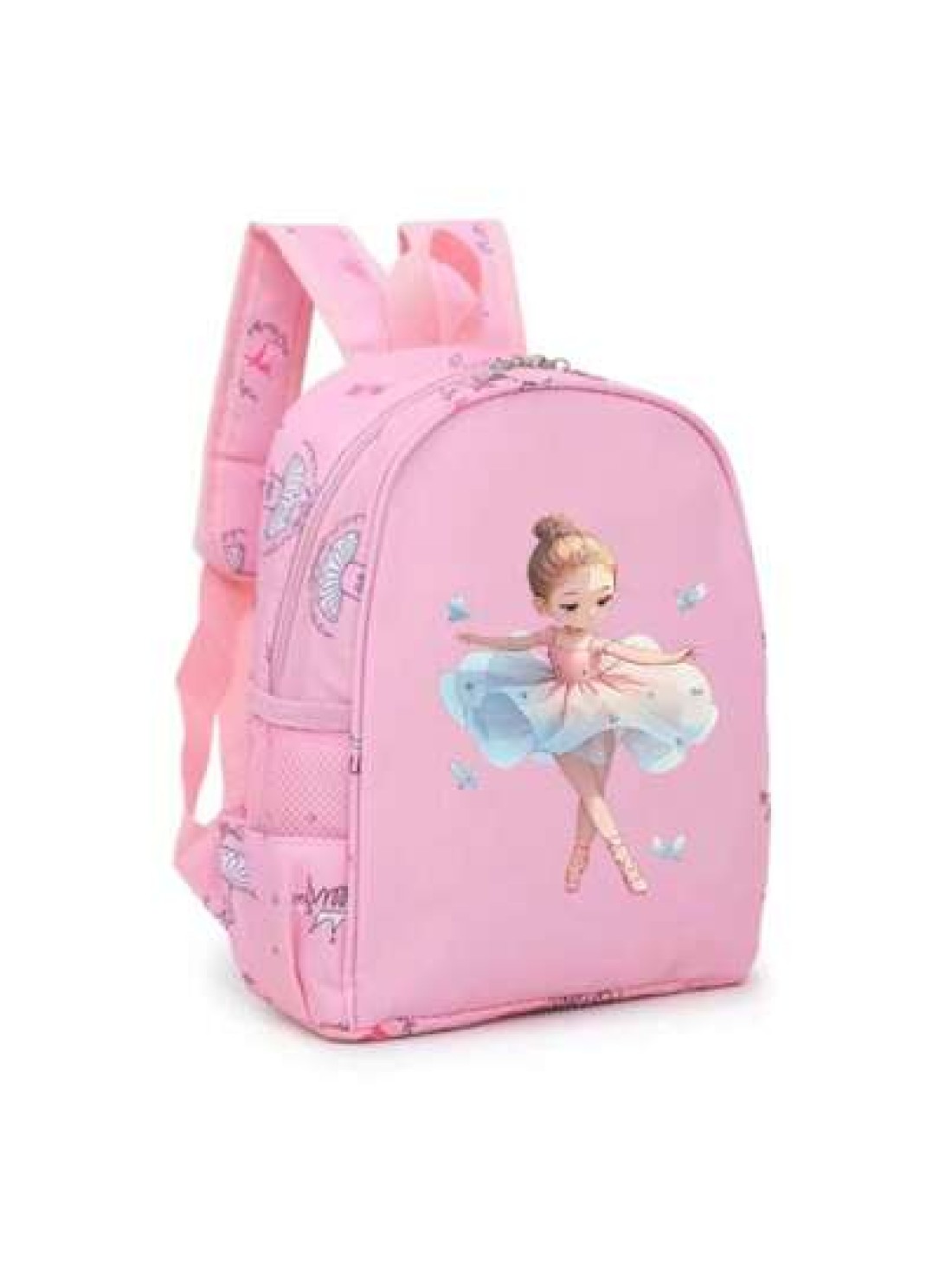1 Pc Fashion Princess Backpack Cute Cartoon Pattern Dance Bag Nylon Structure Zipper Opening Polyester Lining Shoulder Strap Design Suitable For Dancers School And Travel Perfect For Princess Fans