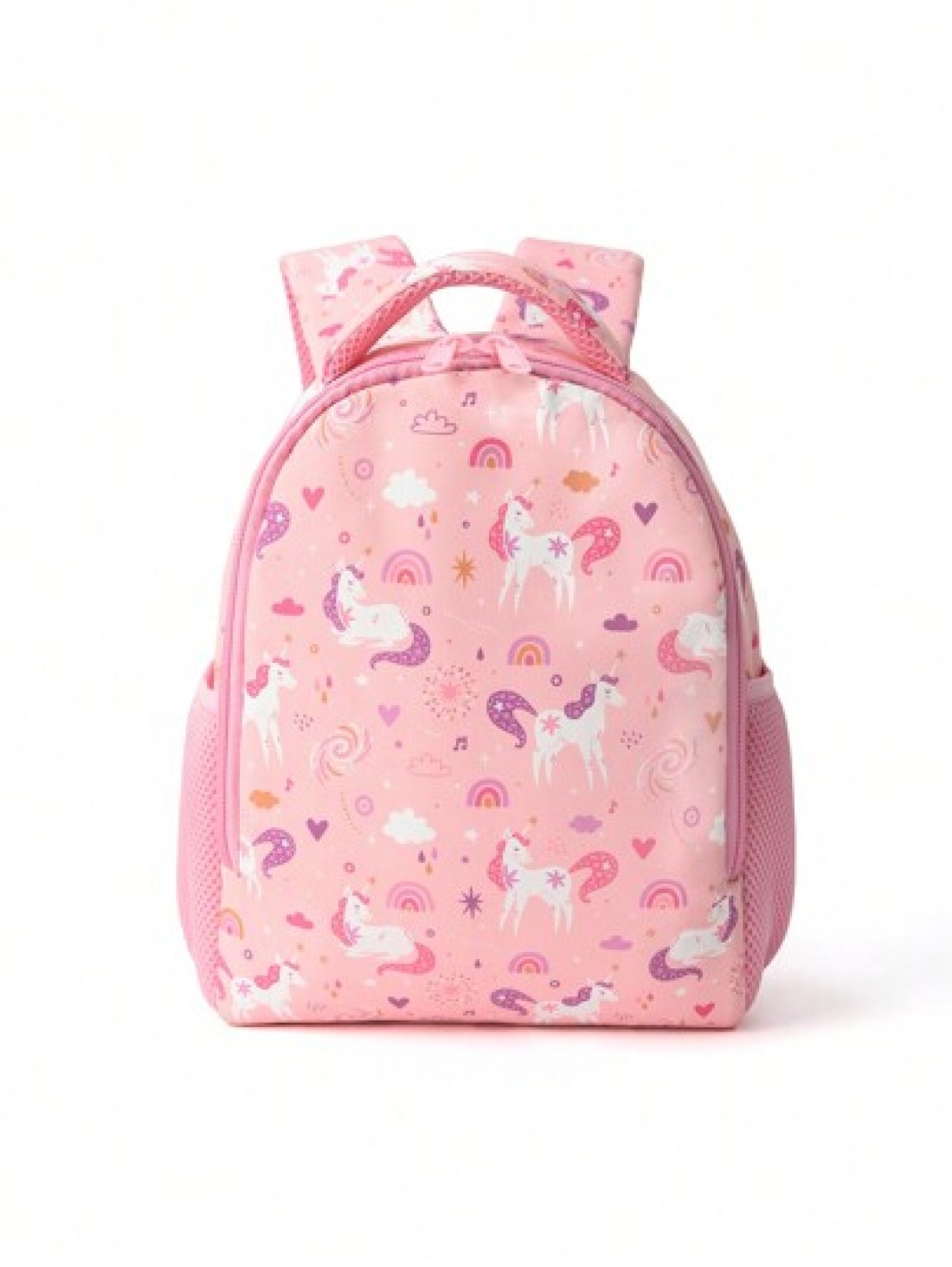 1 Pc Children s Cute Pink Unicorn Backpack Waterproof Kawaii Cartoon Backpack School Bag With Front Pocket And Adjustable Shoulder Strap Suitable And Daily Commuting