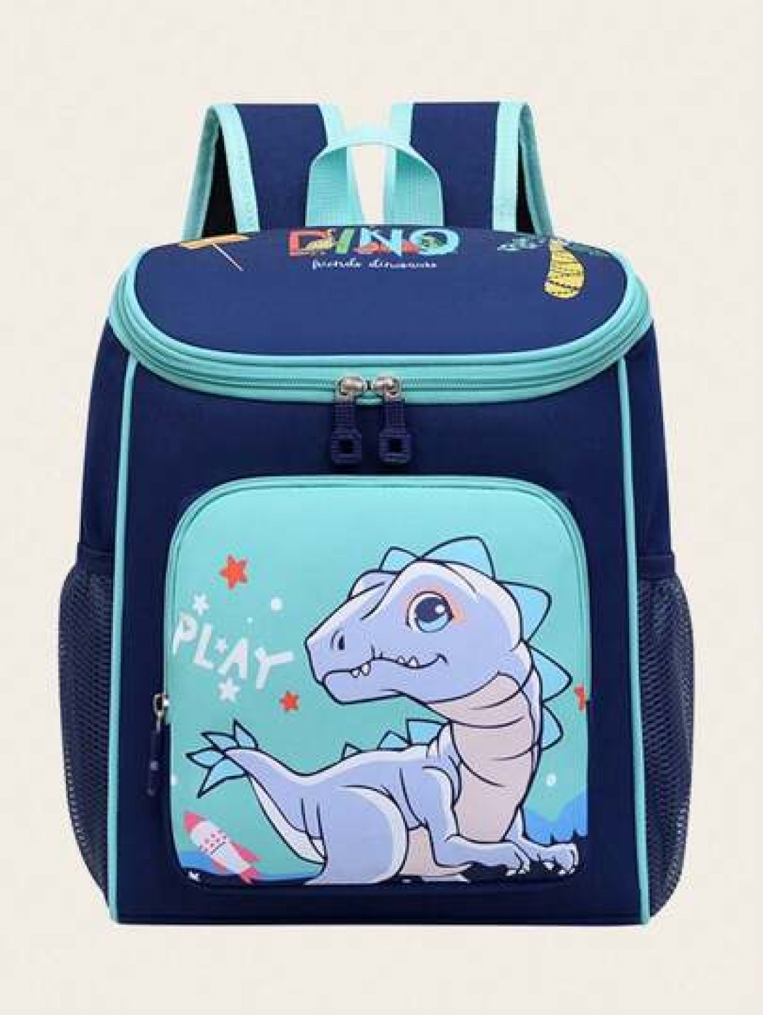 New Carton Dinosaur Design Unisex Children s Backpack With Large Capacity
