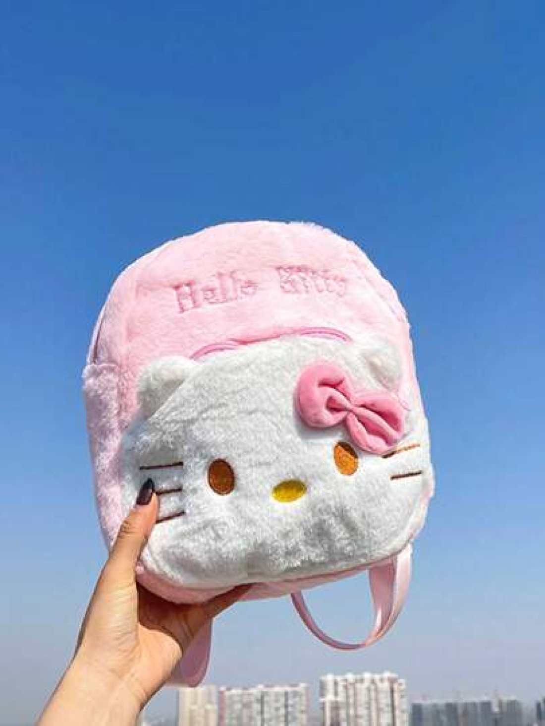 Sanrio Sanrio Kuromi Cartoon Melody Children s Small School Bag Plush Cute Cartoon Backpack