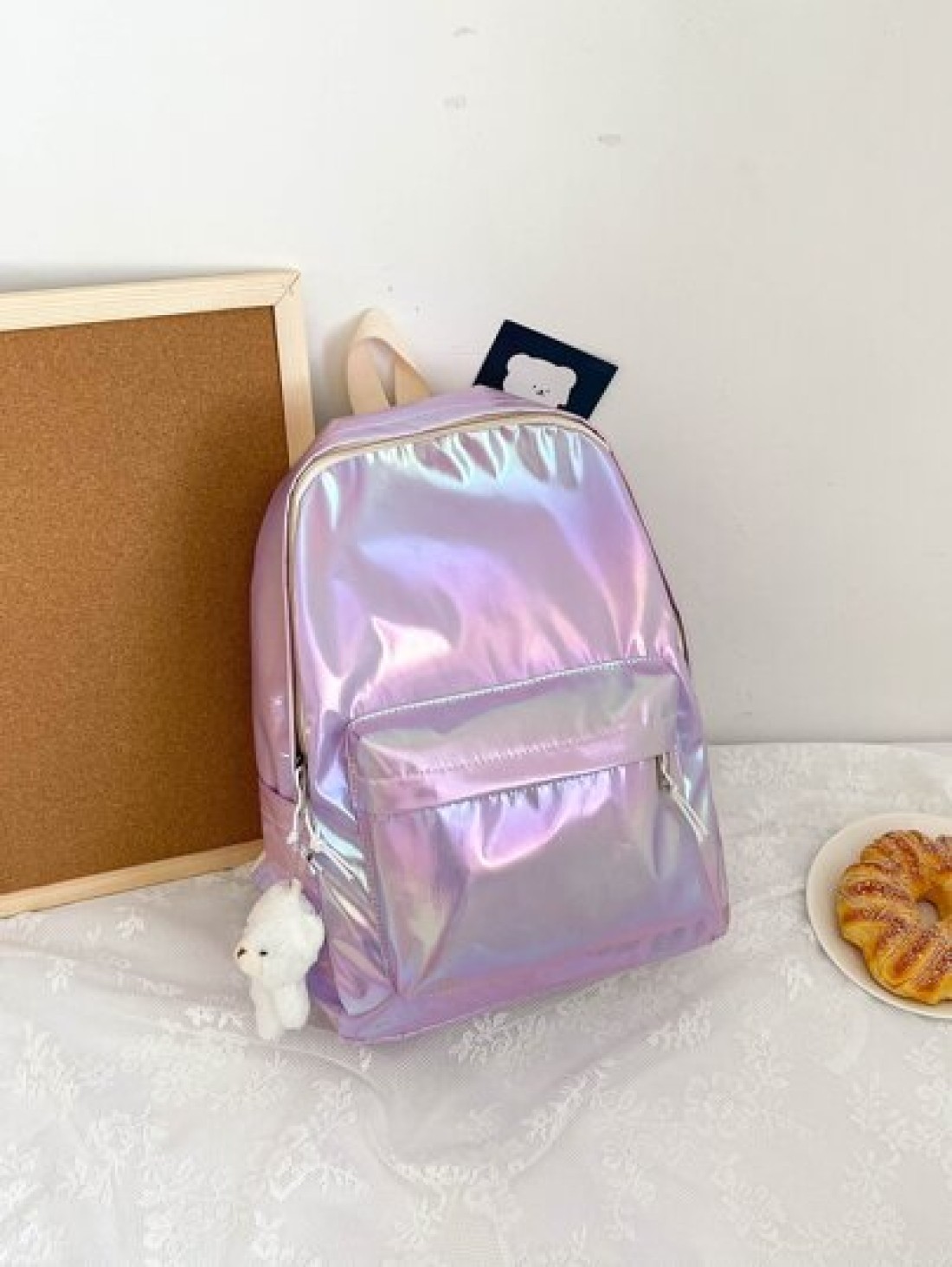 Children s college style large capacity laser backpack is suitable for daily travel travel school