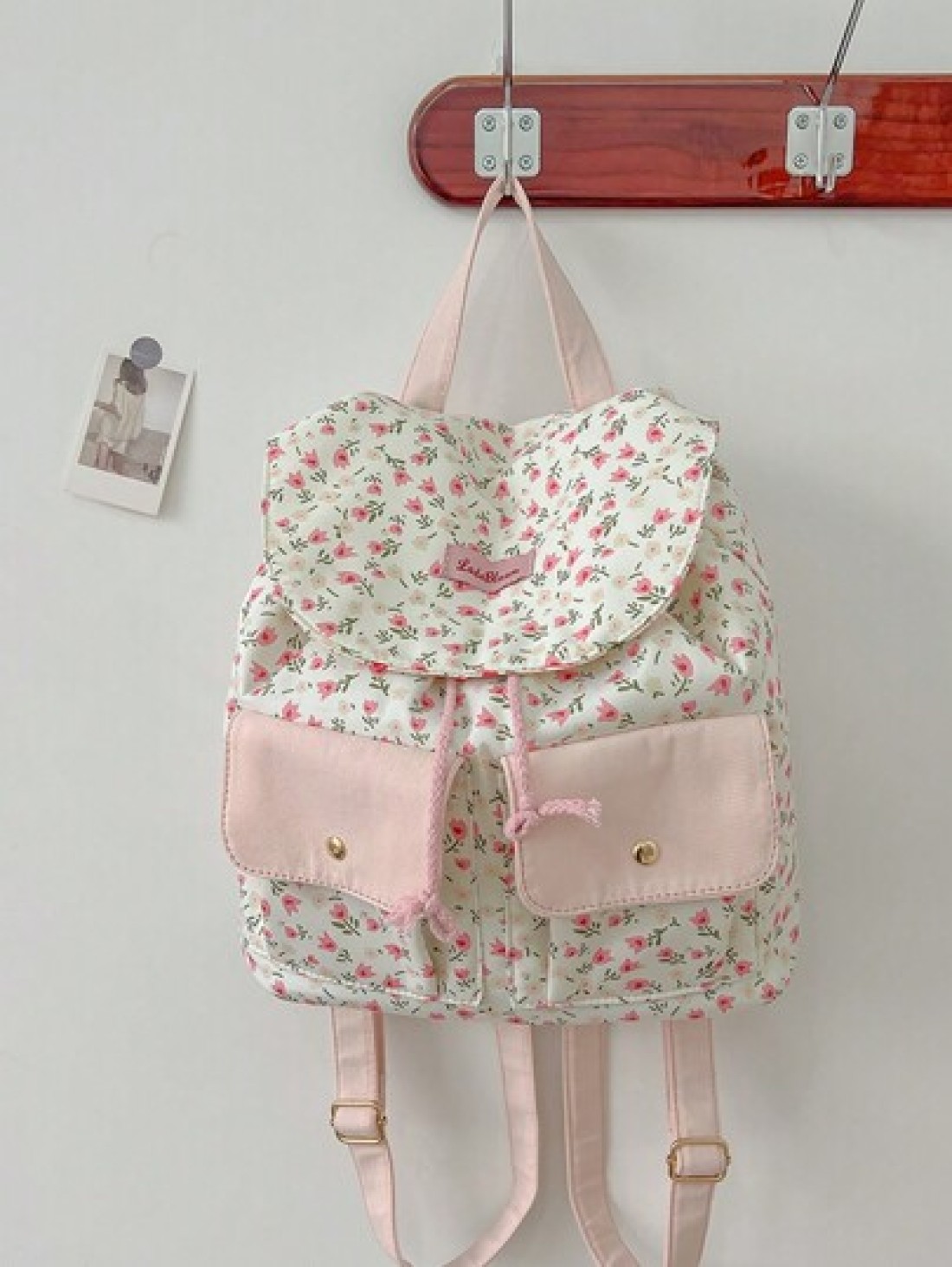New Outdoor Travel Storage Mini Backpack For Girls Floral Pattern Lightweight School Bag