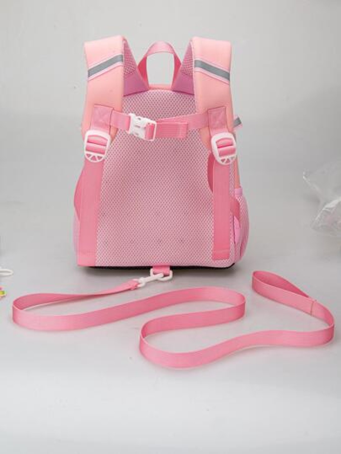 Cute Cartoon Bunny Kids Backpack For Girls Pink Shoulder Bag For Preschool Children