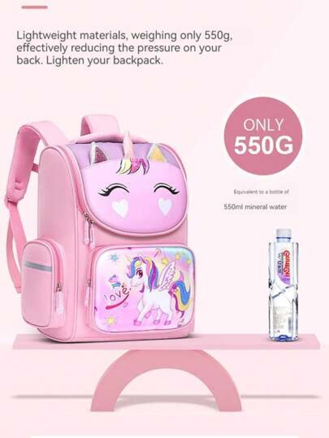 Children s Shoulder Bag Elementary School Students Schoolbag 6 12 16 Years Old 1 2 3 4 5 6 Grades Cute Waterproof Boys And Girls Backpack Purple Pink